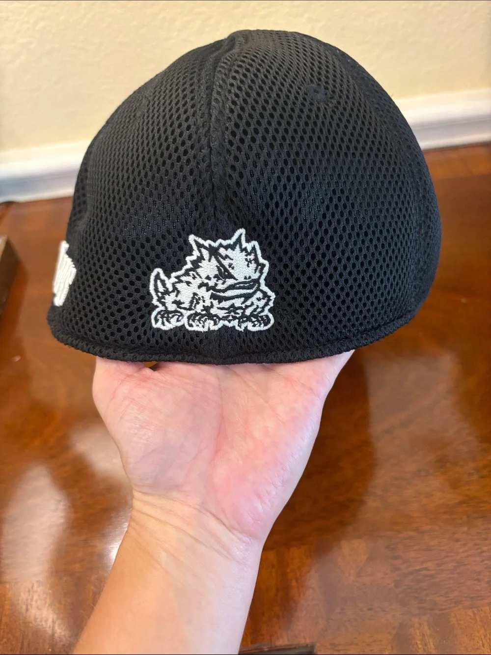 TCU Kids Black Baseball Cap with Memory Fit